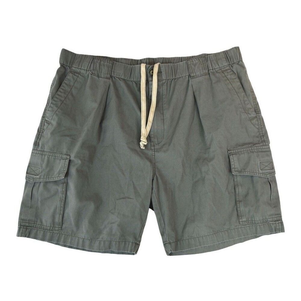 Tommy Bahama Relax Cargo Shorts XXL Green Drawstring Waist 100% Cotton 42"